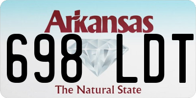 AR license plate 698LDT