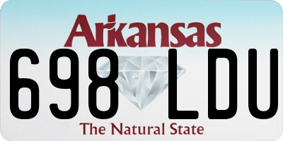 AR license plate 698LDU