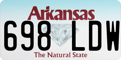 AR license plate 698LDW