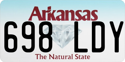 AR license plate 698LDY