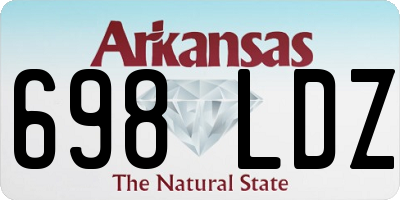 AR license plate 698LDZ
