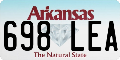 AR license plate 698LEA