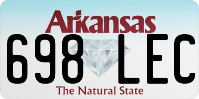 AR license plate 698LEC