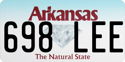 AR license plate 698LEE