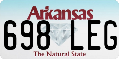 AR license plate 698LEG