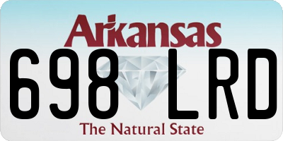 AR license plate 698LRD