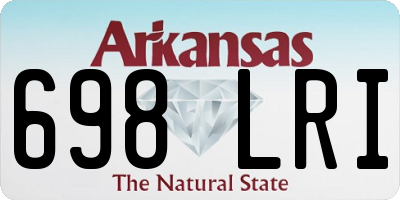 AR license plate 698LRI