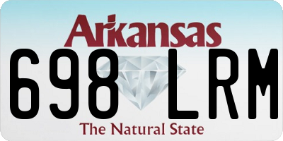 AR license plate 698LRM