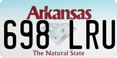 AR license plate 698LRU