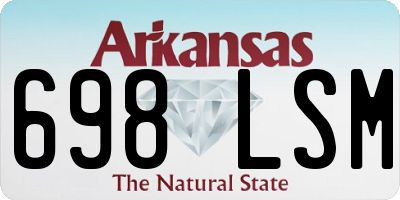 AR license plate 698LSM