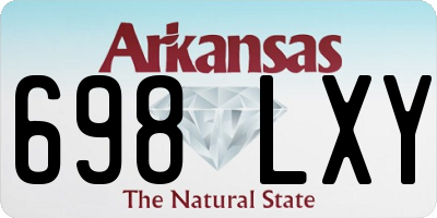 AR license plate 698LXY