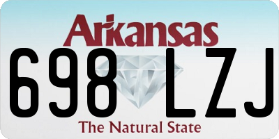 AR license plate 698LZJ