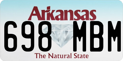 AR license plate 698MBM