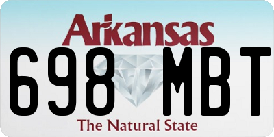 AR license plate 698MBT