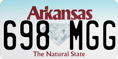 AR license plate 698MGG