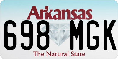 AR license plate 698MGK