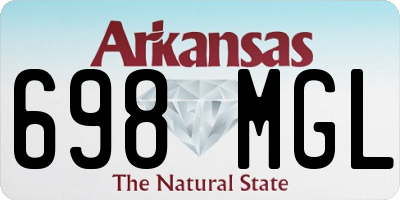 AR license plate 698MGL