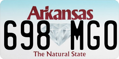 AR license plate 698MGO