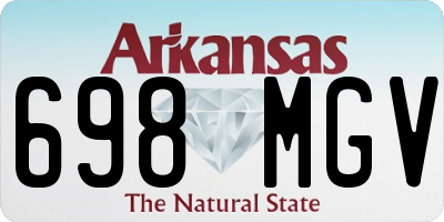 AR license plate 698MGV