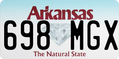 AR license plate 698MGX