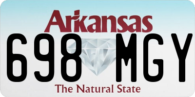 AR license plate 698MGY