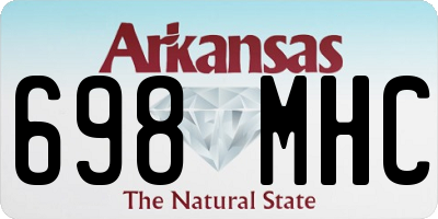 AR license plate 698MHC