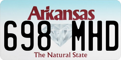 AR license plate 698MHD