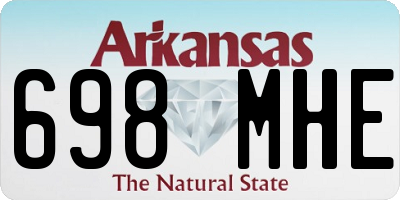 AR license plate 698MHE