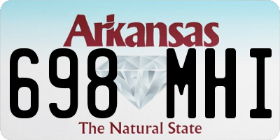 AR license plate 698MHI