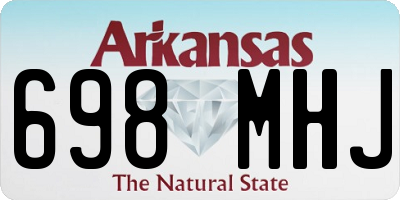 AR license plate 698MHJ