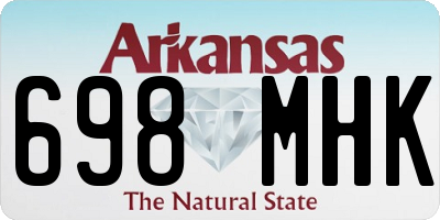 AR license plate 698MHK