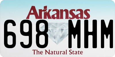 AR license plate 698MHM
