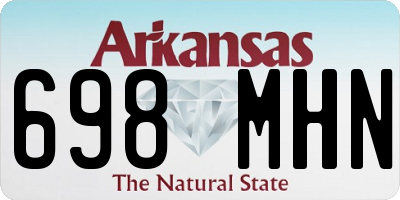 AR license plate 698MHN