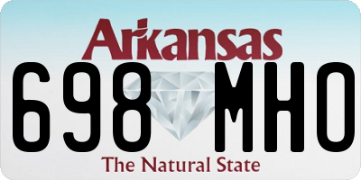 AR license plate 698MHO