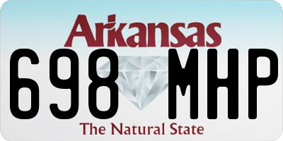 AR license plate 698MHP