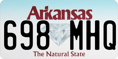 AR license plate 698MHQ
