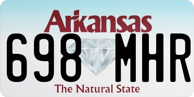 AR license plate 698MHR