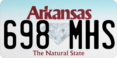 AR license plate 698MHS