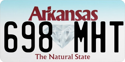 AR license plate 698MHT