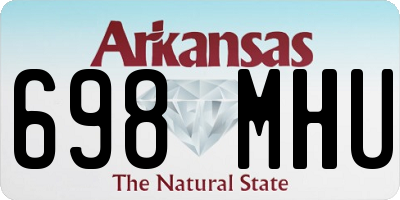AR license plate 698MHU