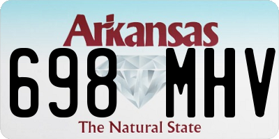 AR license plate 698MHV