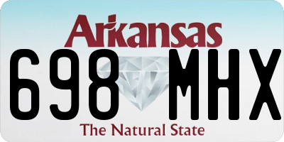 AR license plate 698MHX
