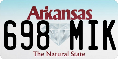 AR license plate 698MIK