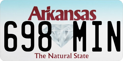 AR license plate 698MIN