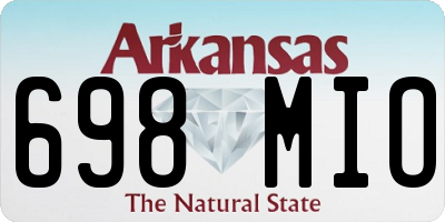 AR license plate 698MIO