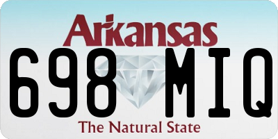 AR license plate 698MIQ