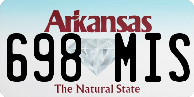 AR license plate 698MIS