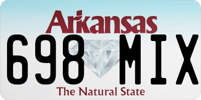 AR license plate 698MIX