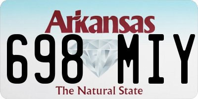 AR license plate 698MIY
