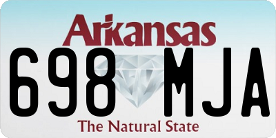 AR license plate 698MJA